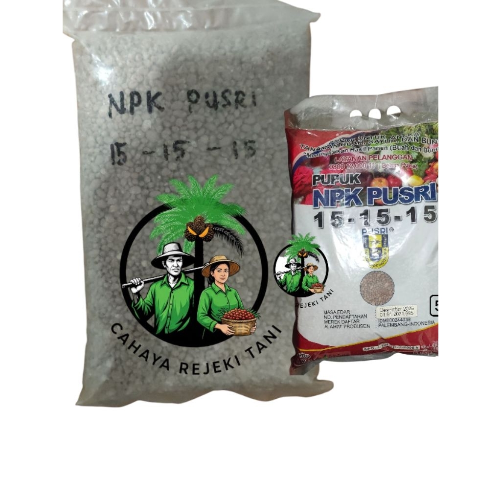 Pupuk NPK 15-15-15 PUSRI Kemasan 1Kg Repack