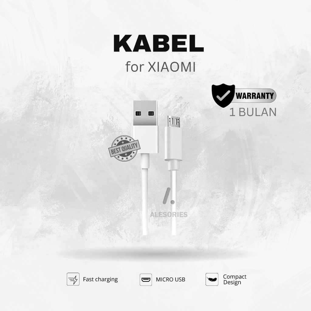 KABEL CHARGER XIAOMI ORIGINAL MICRO REDMI 4X NOTE 4 5A NOTE 3 FAST CHARGING