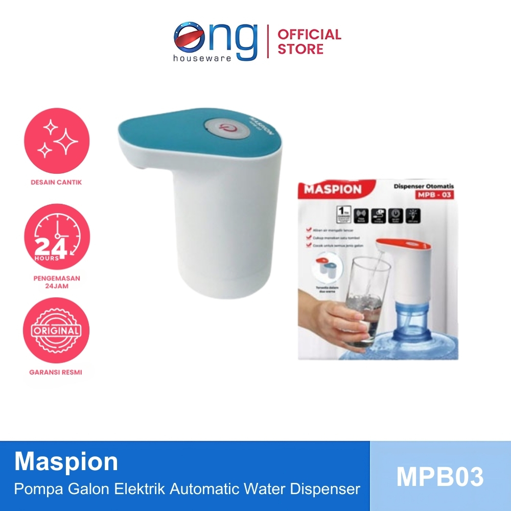 Ong Houseware - Pompa Galon Elektrik Automatic Water Dispenser Maspion MPB03