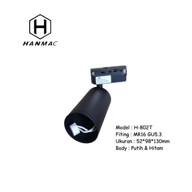 Kap Lampu Spot MR16 Rell Track Hanmac