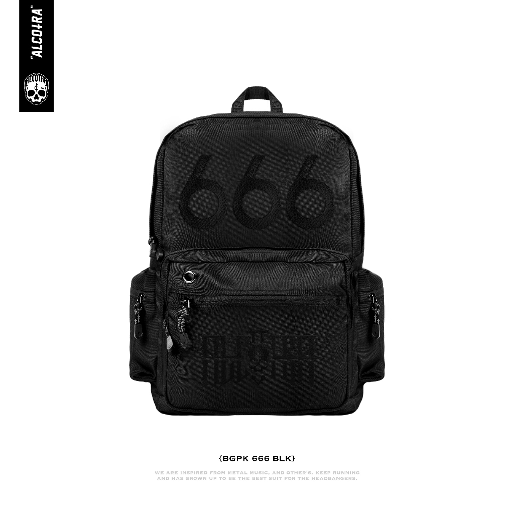 BGPK 666 BLK // BAGPACK 666 BLACK // TAS RANSEL ALCOTRA