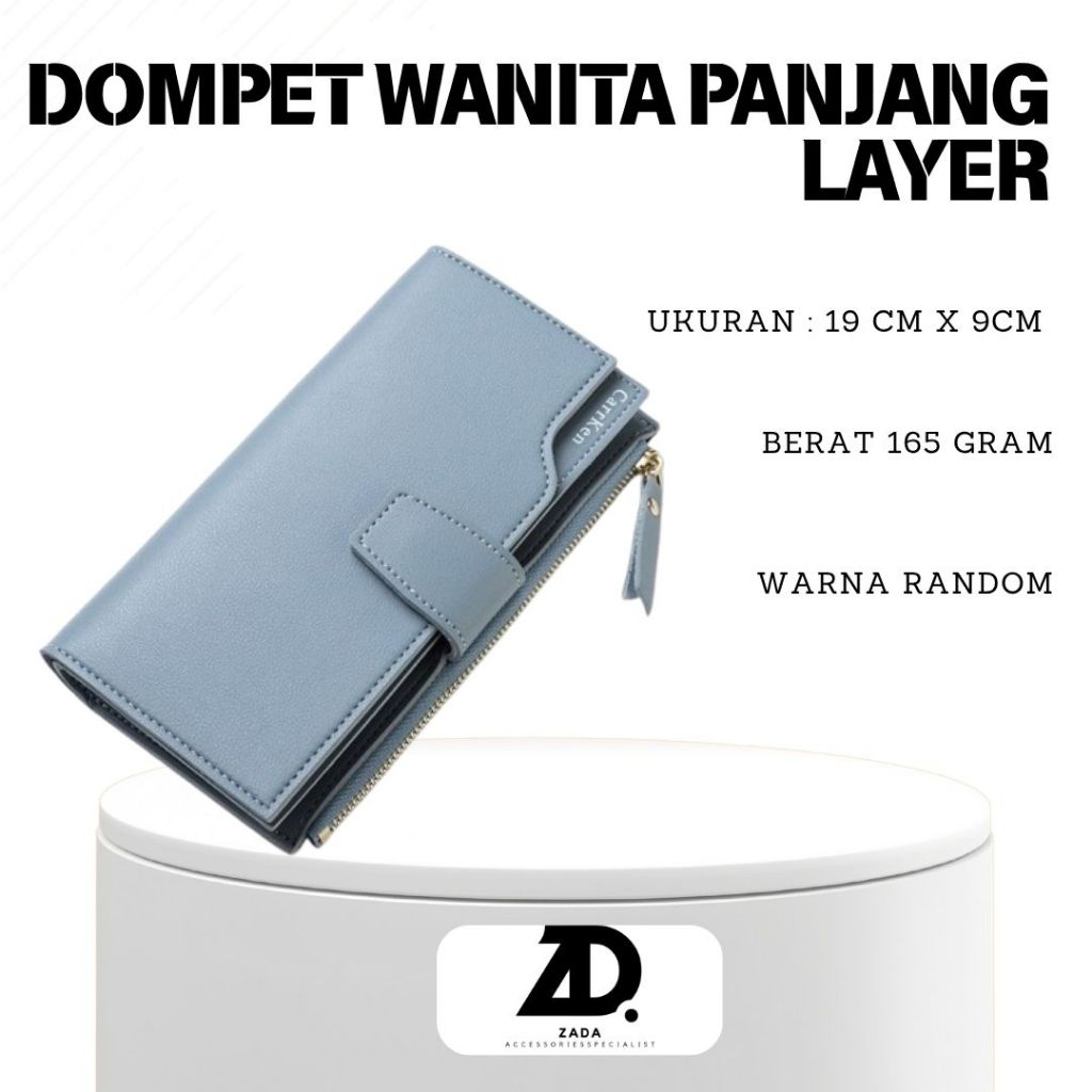 Dompet Wanita Panjang Dompet wanita import Panjang Tipis Dompet Korea Murah Gratis Ongkir Cod