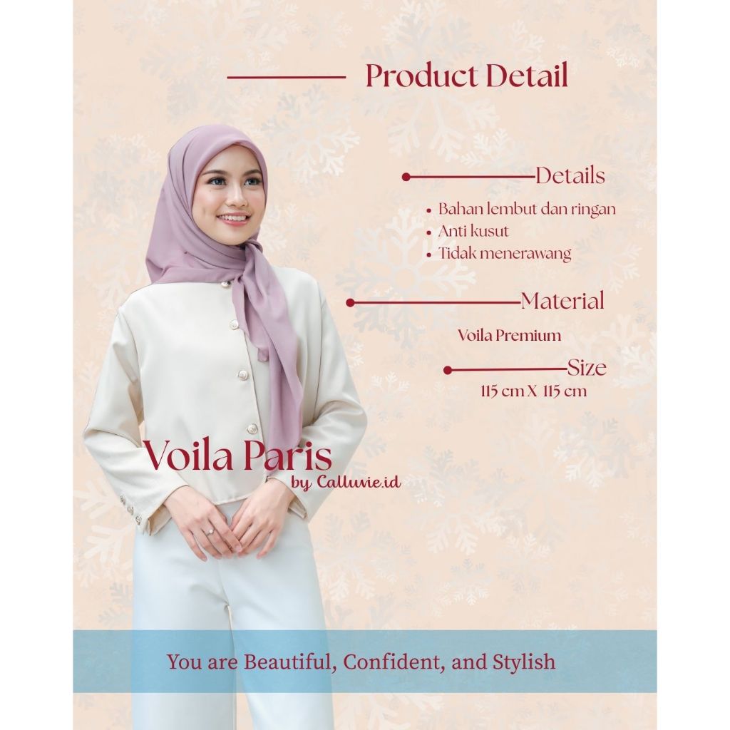 Voila Paris | Voila Premium | Kerudung Voila | Calluvie