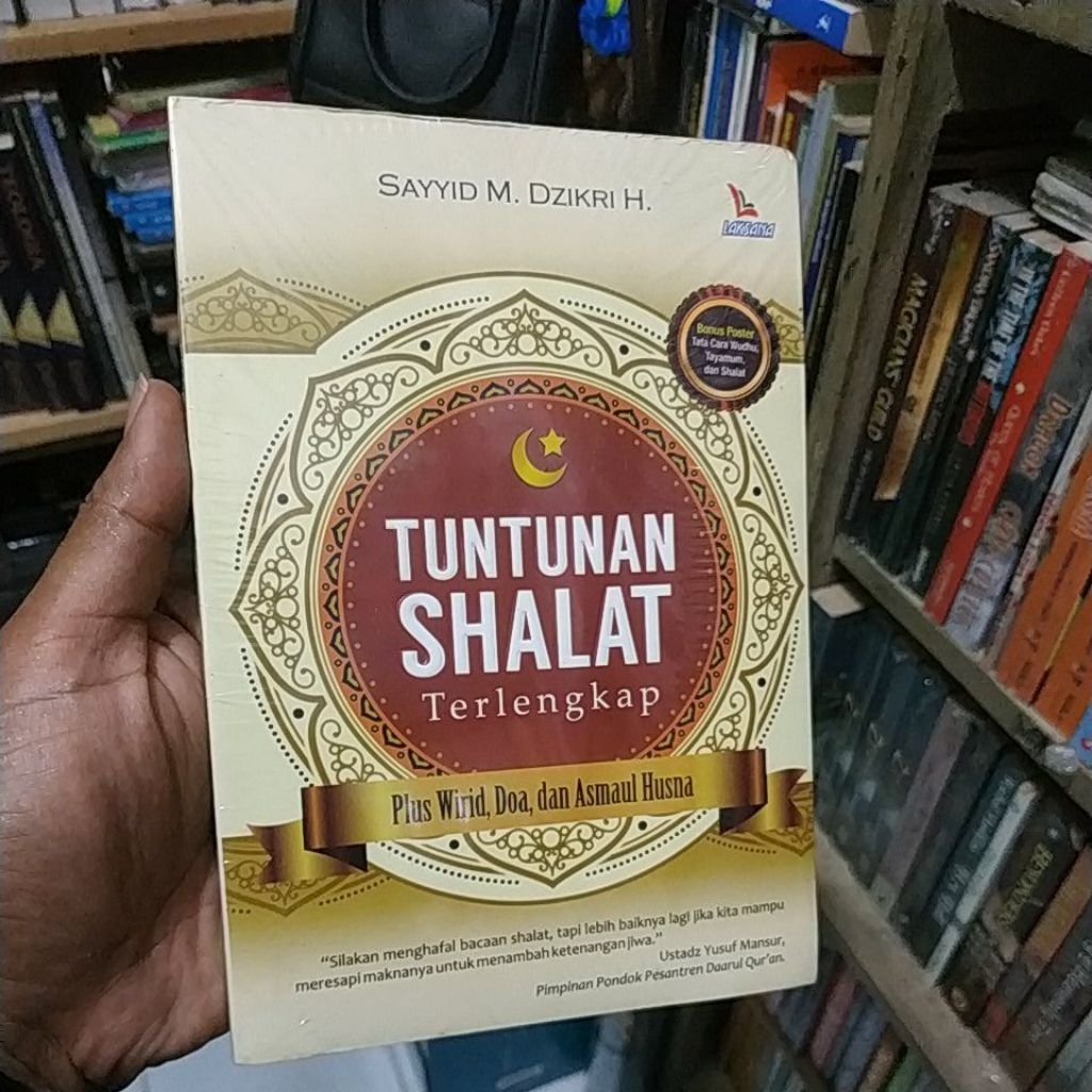 buku TUNTUTAN SHALAT terlengkap plus wirid doa dan Asmaul Husna | bonus poster tata cara wudhu Tayam