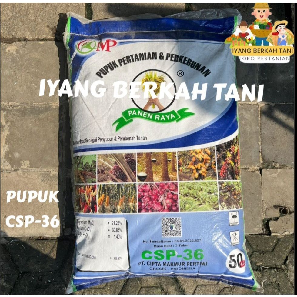 Pupuk TSP CSP 36 SP Repack 1 KG Pupuk Penyubur Semua Tanaman