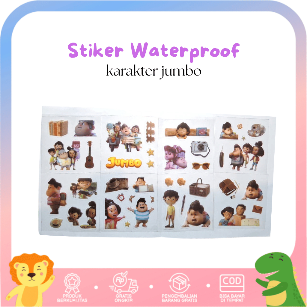 

3 LEMBAR STIKER NONO JUMBO [ECER] WATERPROOF / STIKER