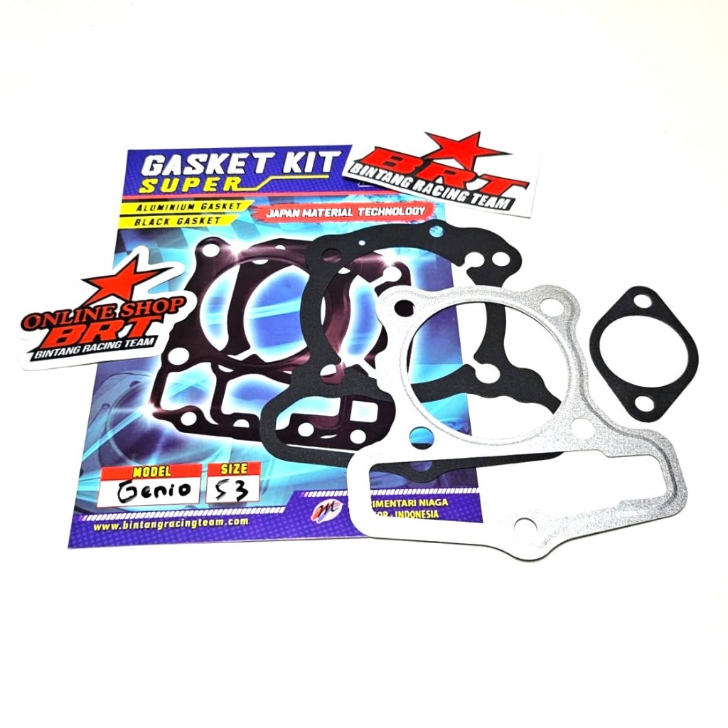 GASKET BRT PAKING BLOK HEAD BEAT GENIO DELUXE All New BEAT FI ESP STREET SCOOPY FI STYLISH 53mm 53 m