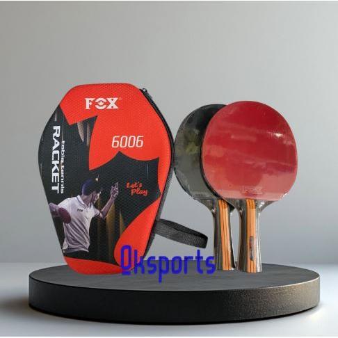 Bet Pingpong Fox 6006/ Bet Pingpong Tenis Meja isi 2 Tas Cover