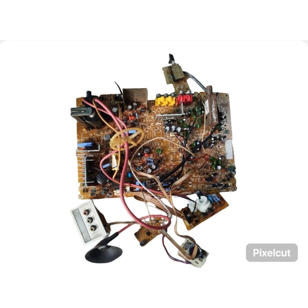 mesin tv Polytron 21 copotan belum di uji coba / gembling