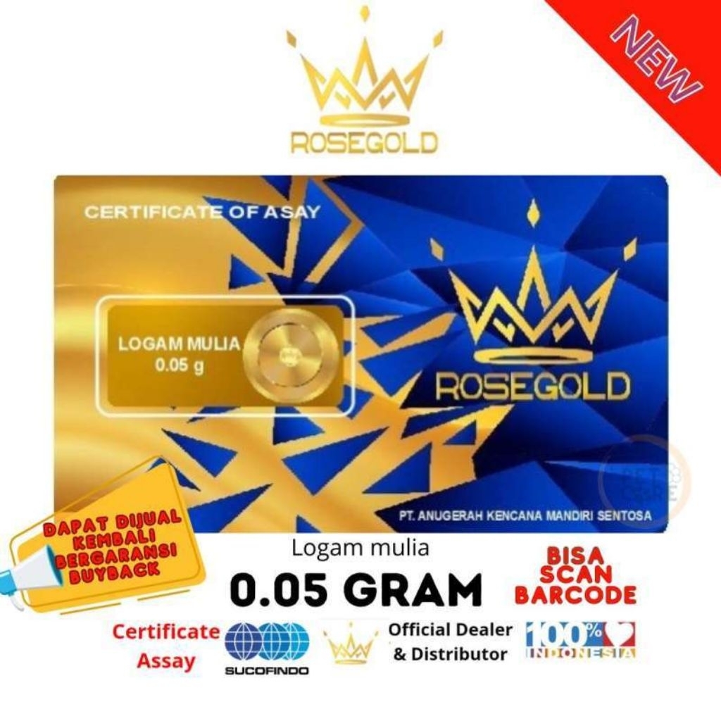BABY GOLD /ROSE GOLD logam mulia emas murni