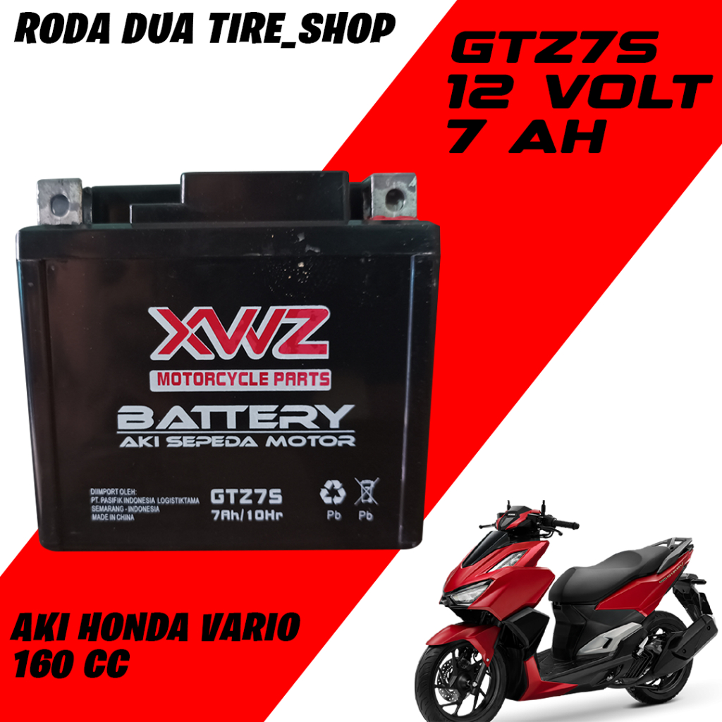 Aki Motor XWZ GTZ7S 12V 7AH Full Kering Murah BUAT MOTOR HONDA VARIO 160