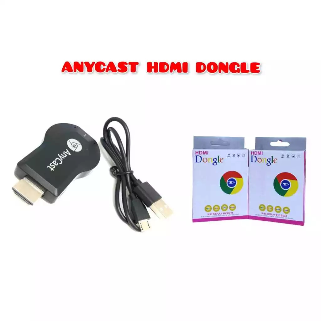 Anycast Wifi Display receiver HDMI Dongle Wireless plus Kabel Wifi + pack HCV-13 KUALITAS PREMIUM