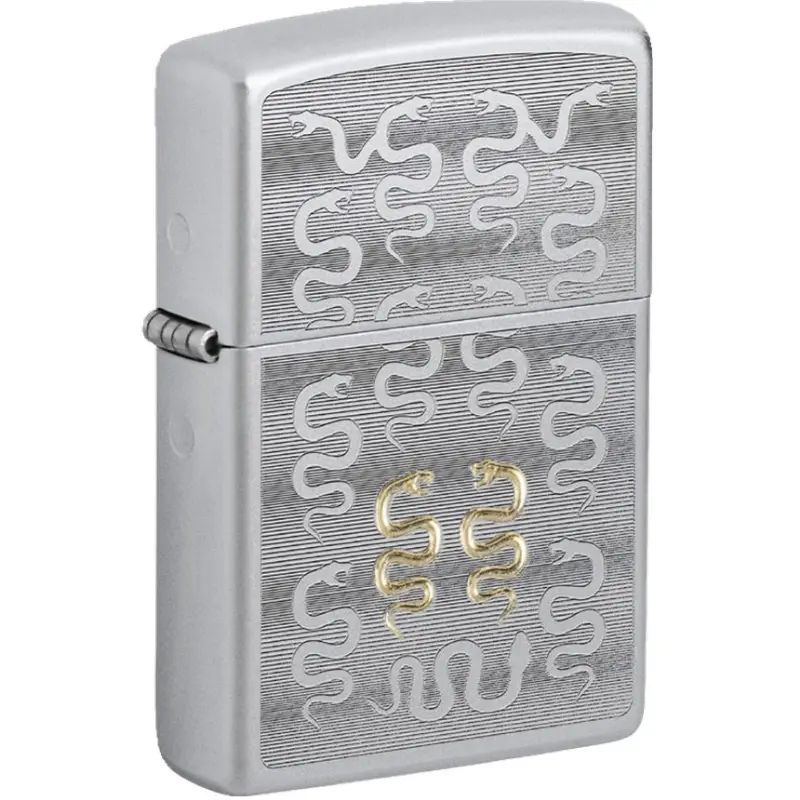 Zippo Original 46810 Snake Pattern (Satin Chrome)