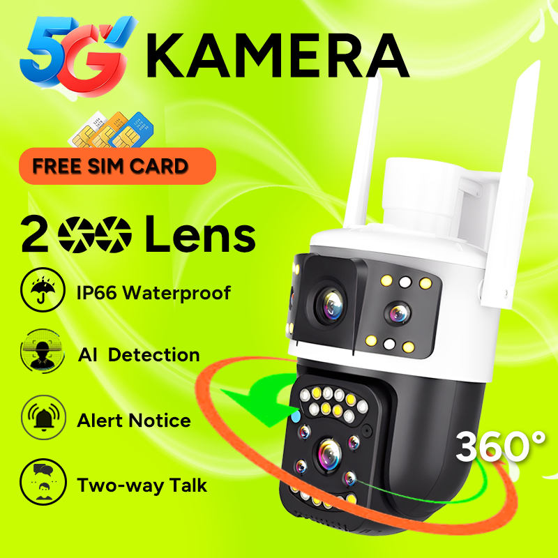 V380 Pro CCTV CCTV Camera HD 1080P 2 Lens Outdoor IP66 Waterproof Auto Tracking CCTV