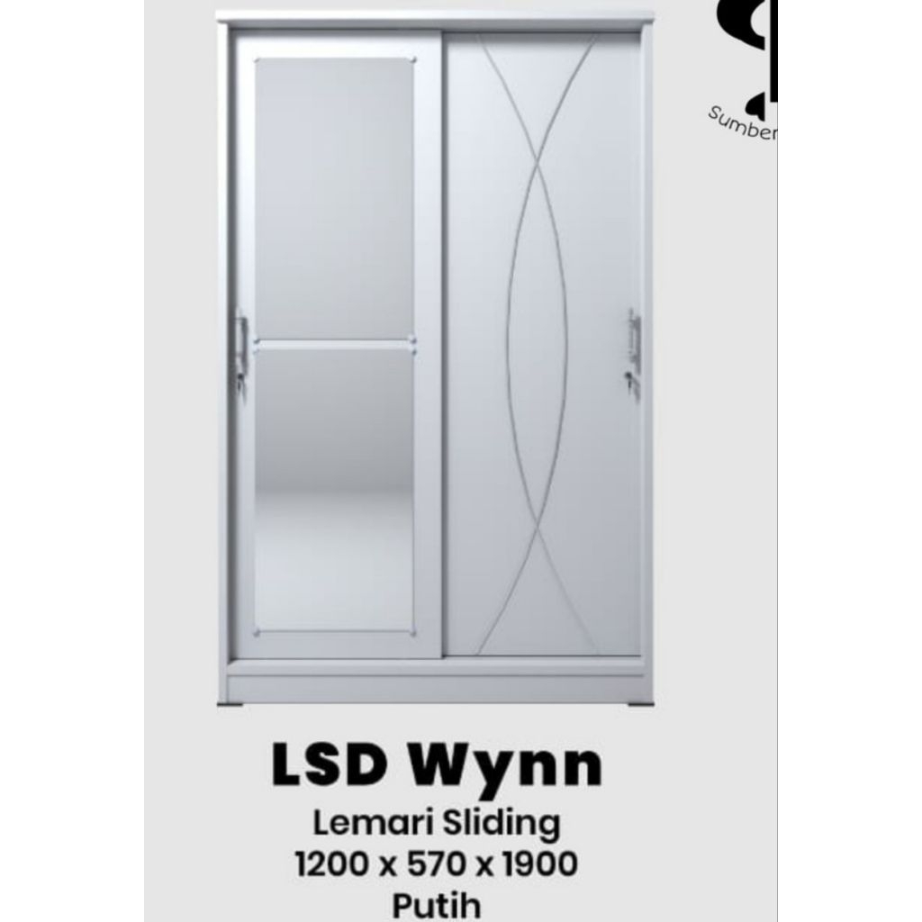 cuci gudang lemari sliding 120cm olympic lsd marino dan lsd wynn