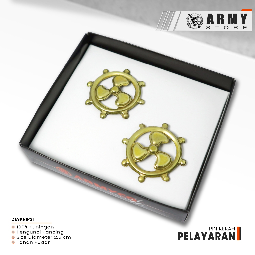 pin corpsteken baling baling bisa di braso/pin corpsteken pelayaran timbul