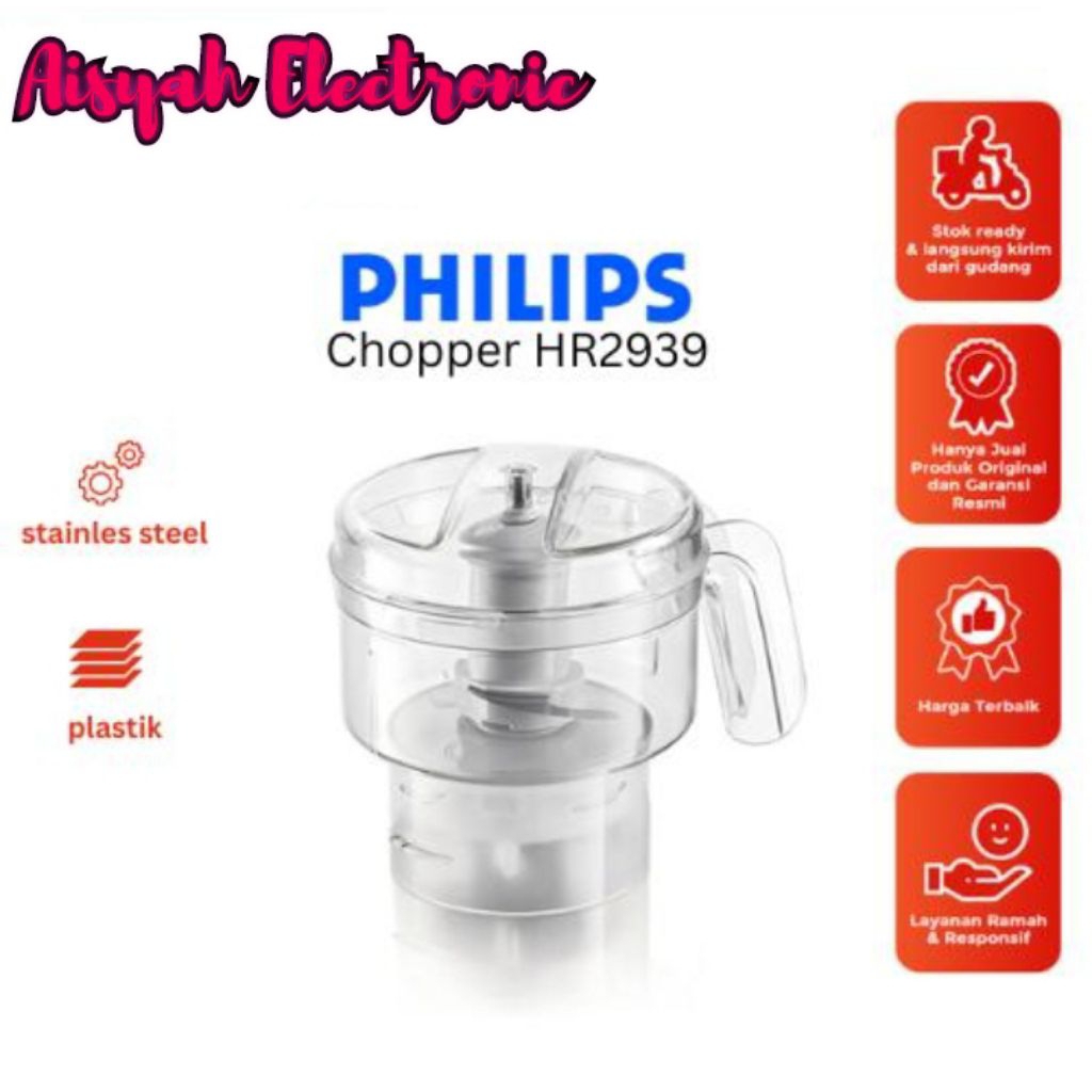 PROMO CHOPPER PHILIPS HR2939 ORIGINAL