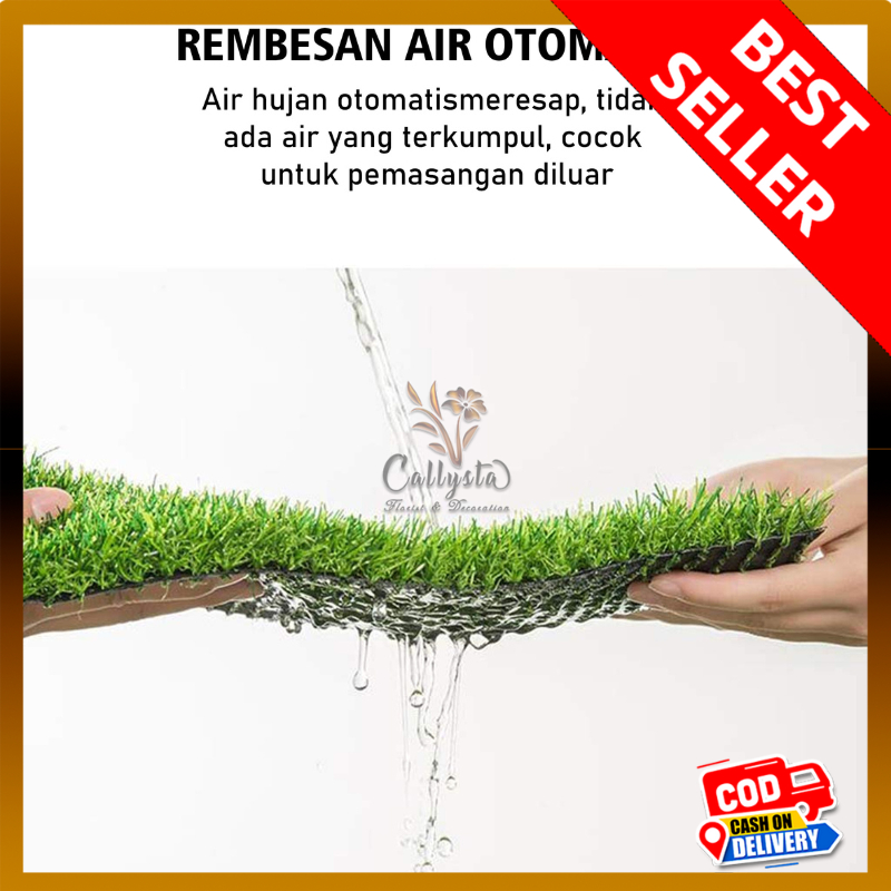 Karpet Rumput Sintetis Rumput Hijau Swiss Artificial , Dekorasi Taman, Karpet Rumput, Artificial