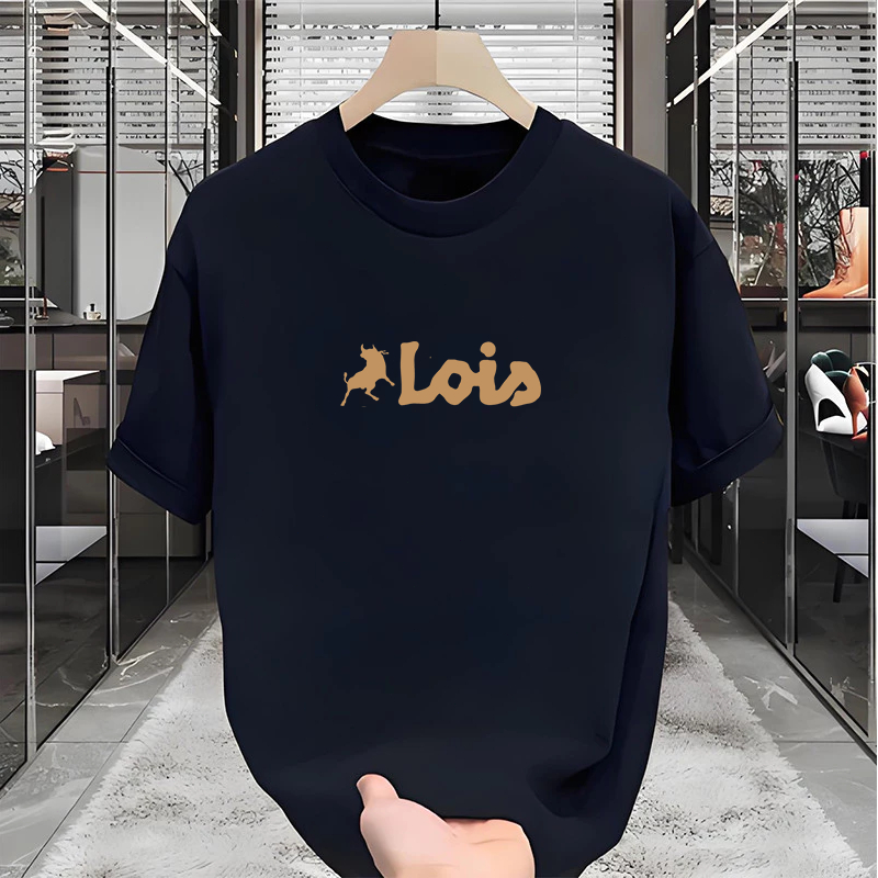 【100% katun】Kaos Distro Pria Lois Brown Original – Kaos Katun 100% Premium, Nyaman Dipakai, Warna Co