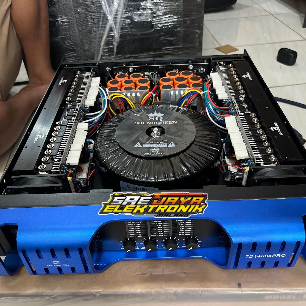 POWER AMPLIFIER SOUNDQUEEN TD41400 4CH 4X1400 WATT Power sound queen TD 41400 PRO