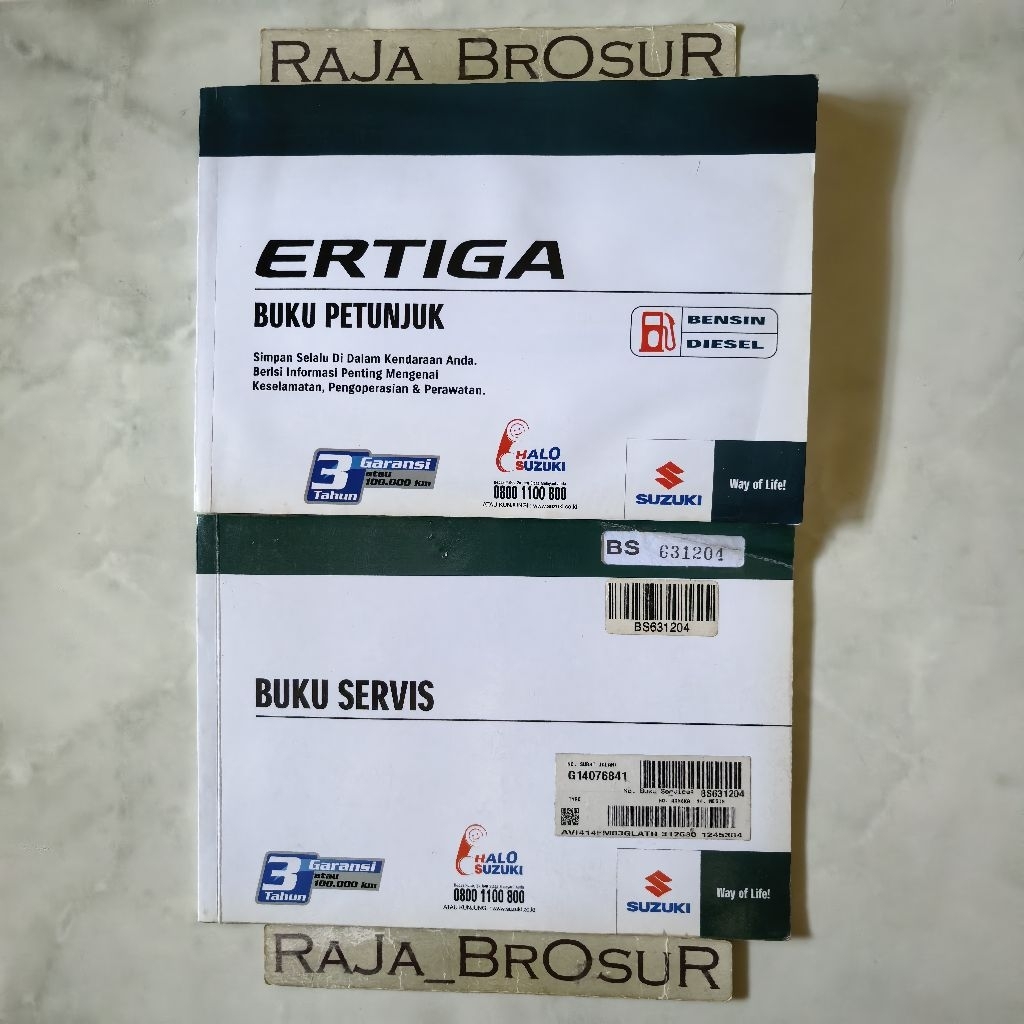 Buku petunjuk Buku Servis Manual book Suzuki Ertiga Bensin Diesel 2016-2018 ORI Original