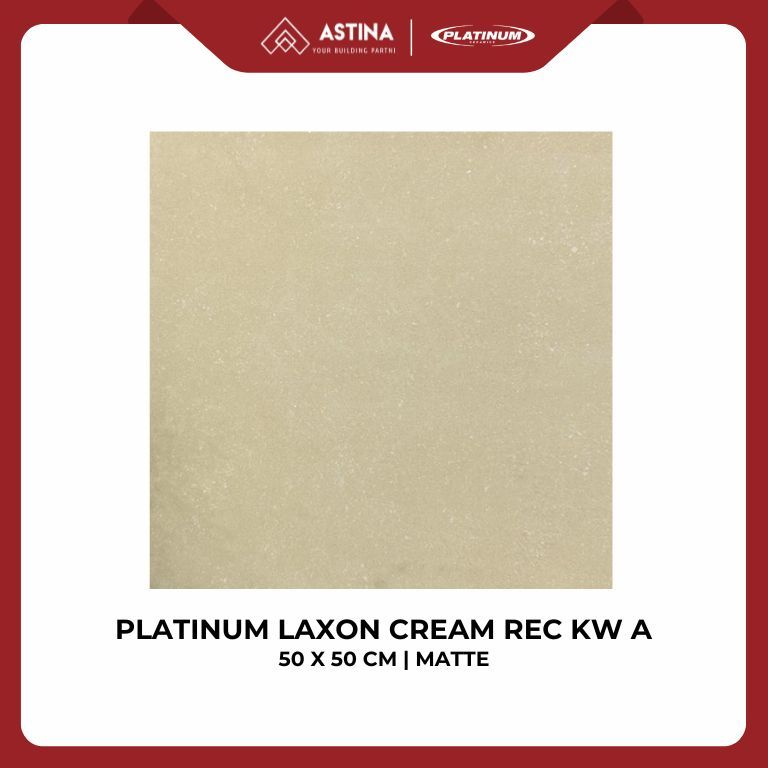 KERAMIK PLATINUM LAXON REC CREAM MATT 50X50 CM