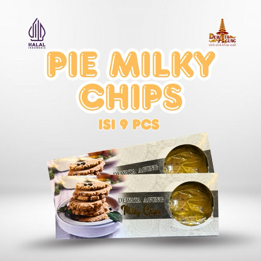 Pie Milky Chips Dewata Agung Oleh Oleh Khas Bali isi 9pcs