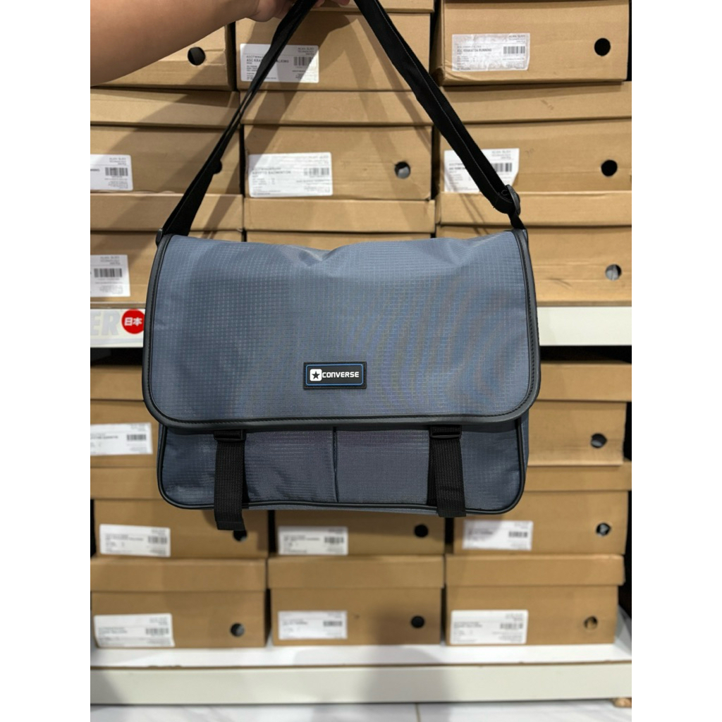 TAS CONVERSE TAS LAPTOP SELEMPANG GREY CONLTB24132GR TAS SELEMPANG SLING WAIST BAG ORIGINAL
