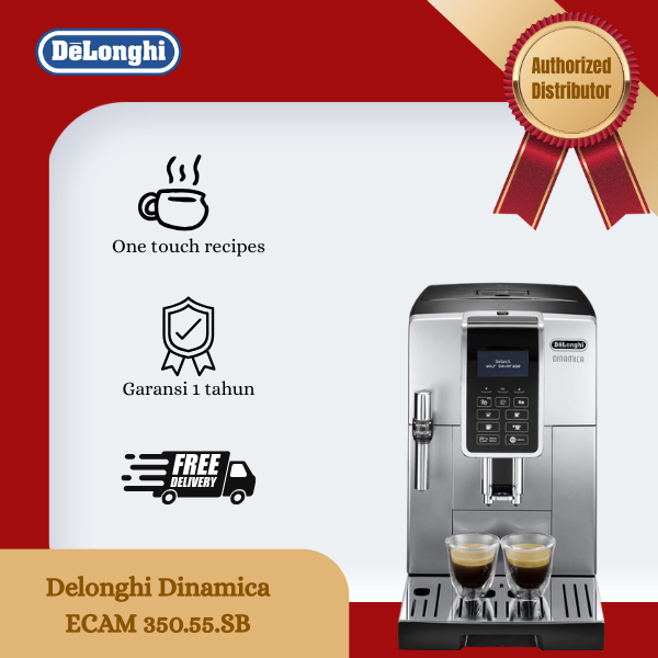 Delonghi ECAM350.55.SB Dinamica Mesin Kopi Otomatis ECAM 350 55 Silver