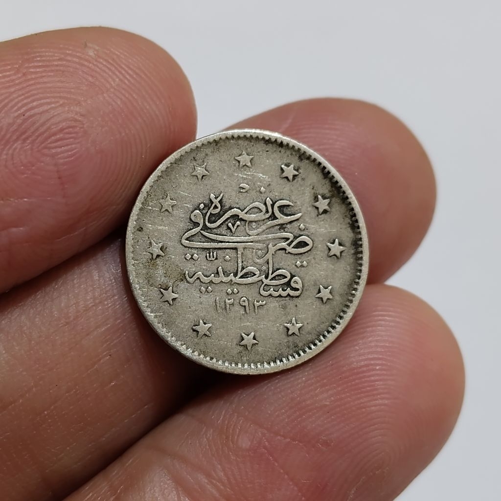 koin silver Ottoman Empire 2 kurus koin perak