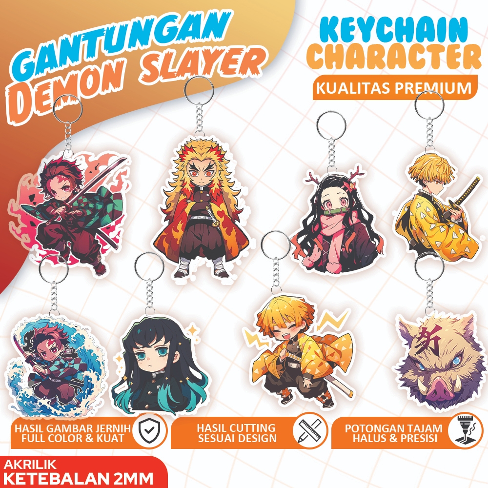 GANTUNGAN Gantungan Kunci Demon Slayer KOMIK SERI Demon Slayer - Zinetsu - Inosuke DEMON SLAYER