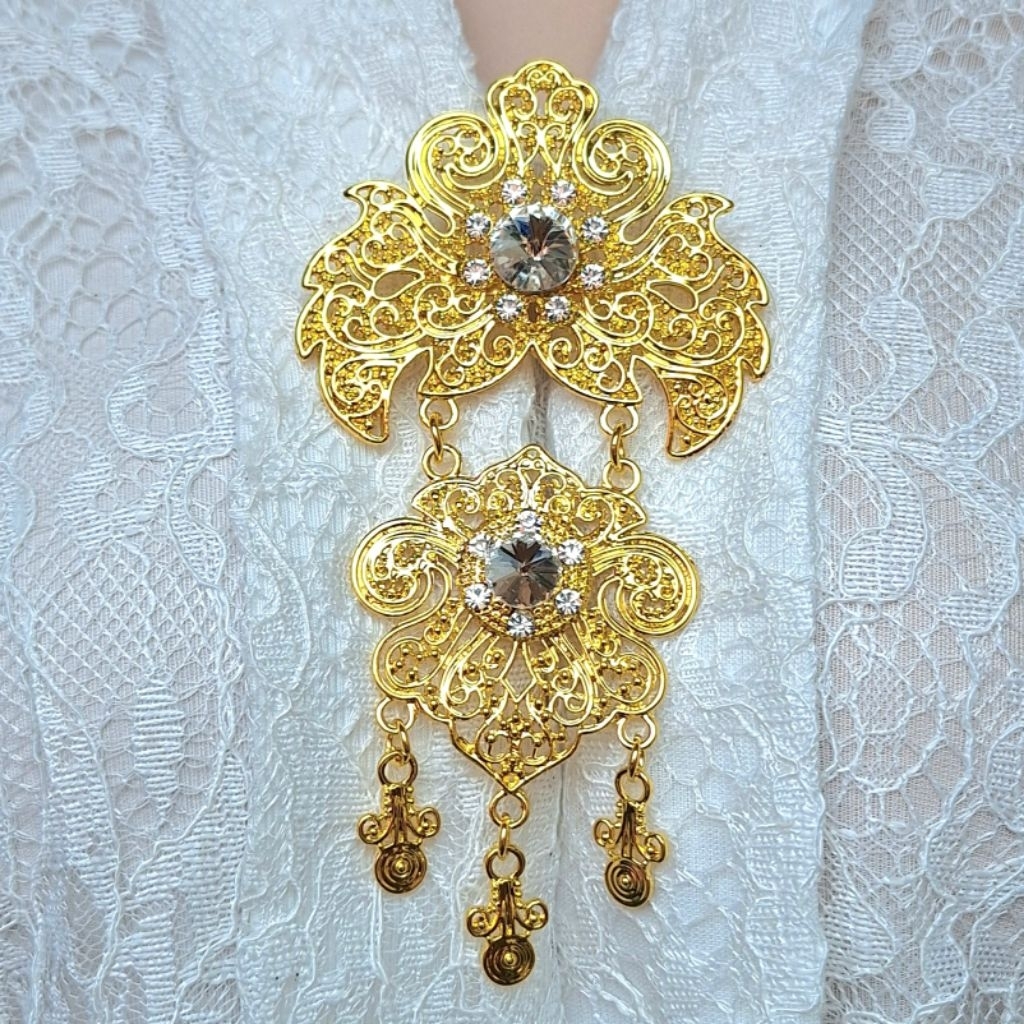 Bros kebaya kutubaru susun / bros kartini / bros adat / bros etnik / bros bali / bros jawa / bros pi