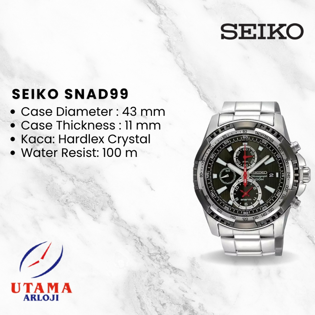 SEIKO Chronograph SNAD99 Jam Tangan Pria