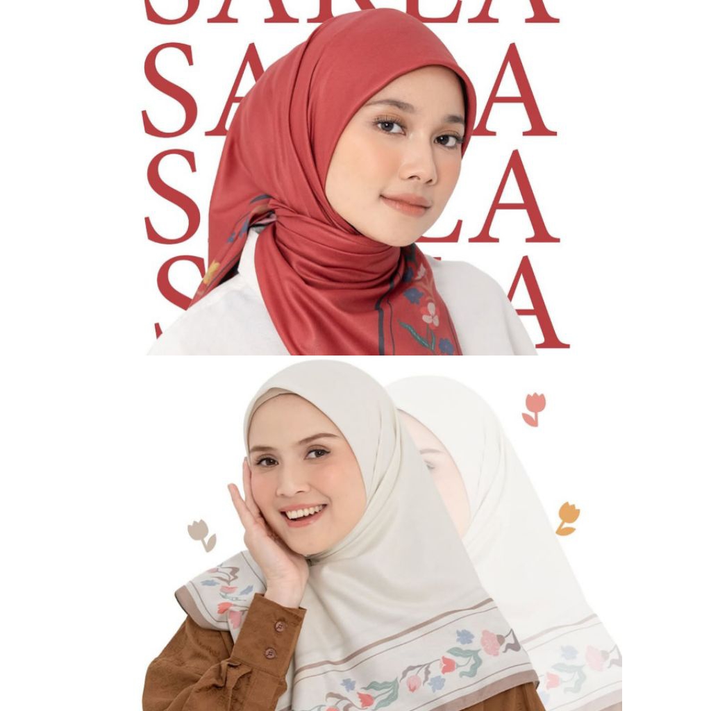 Deenay Original. Hijab Deenay Original Sarla Series. Kerudung Segi Empat Deenay Terbaru.