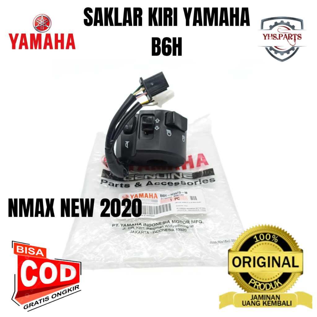 ASLI ORIGINAL SAKLAR KIRI YAMAHA YGP B6H NMAX NEW 2020