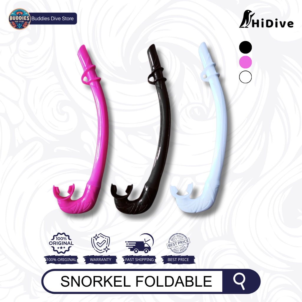 HiDive Snorkel Foldable Freediving Snorkel - Snorkel