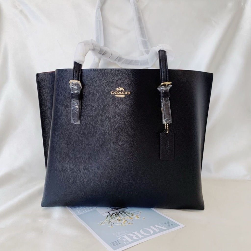 Preloved coach mollie tote large black