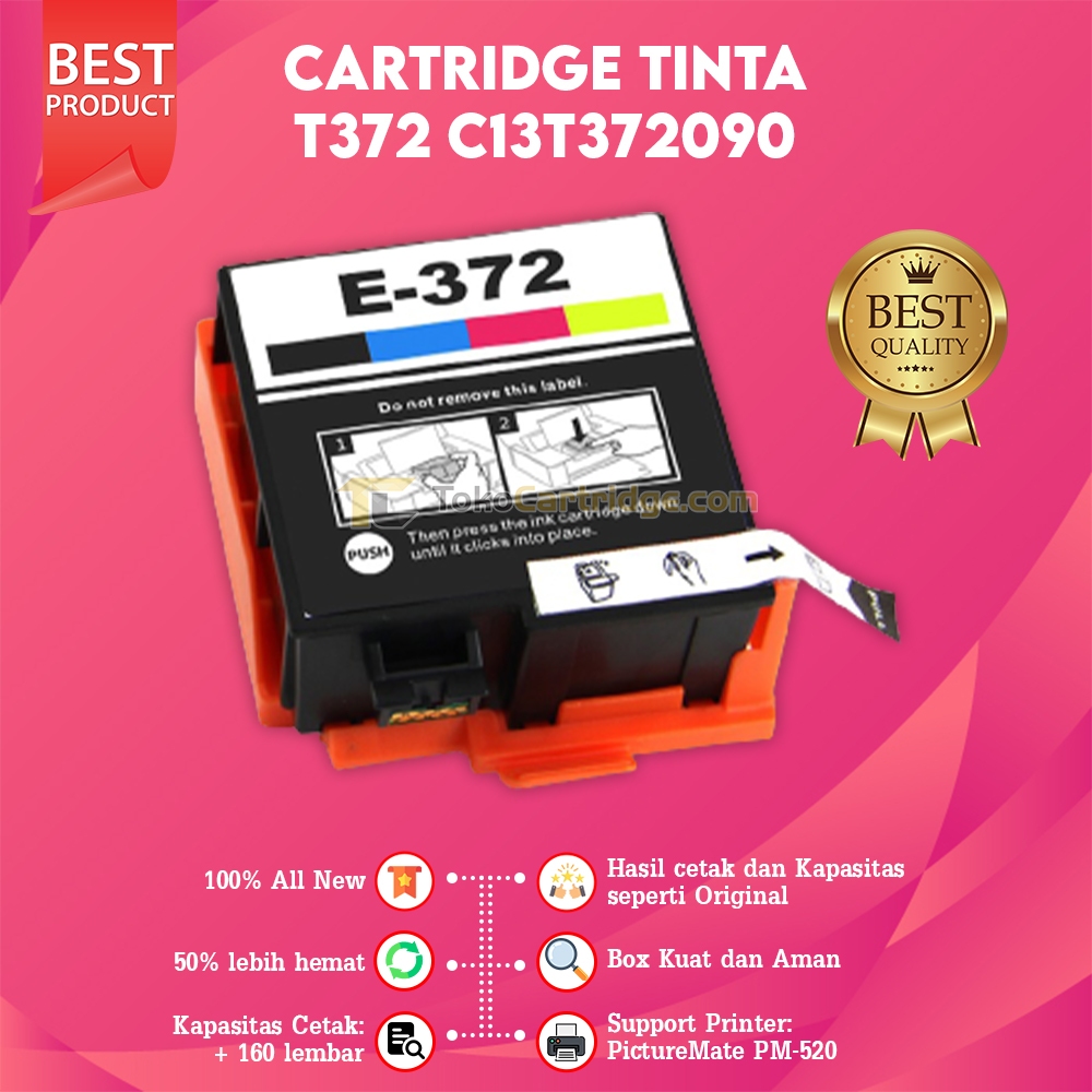 Tinta Cartridge Compatible PM520 520 Epson T372 372 New PM520