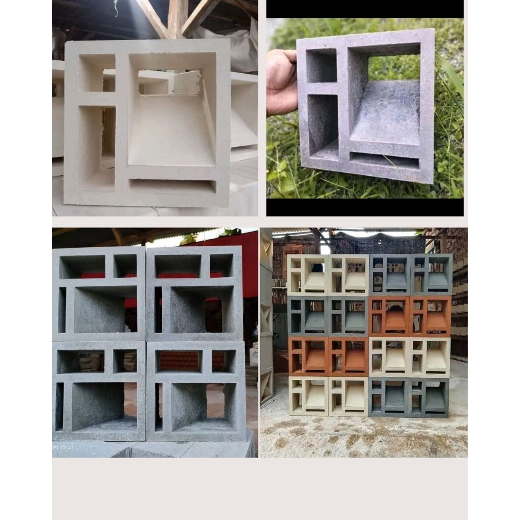 Roster Beton Minimalis | Roster Beton Anti Tampias Satu sisi Motif LB4