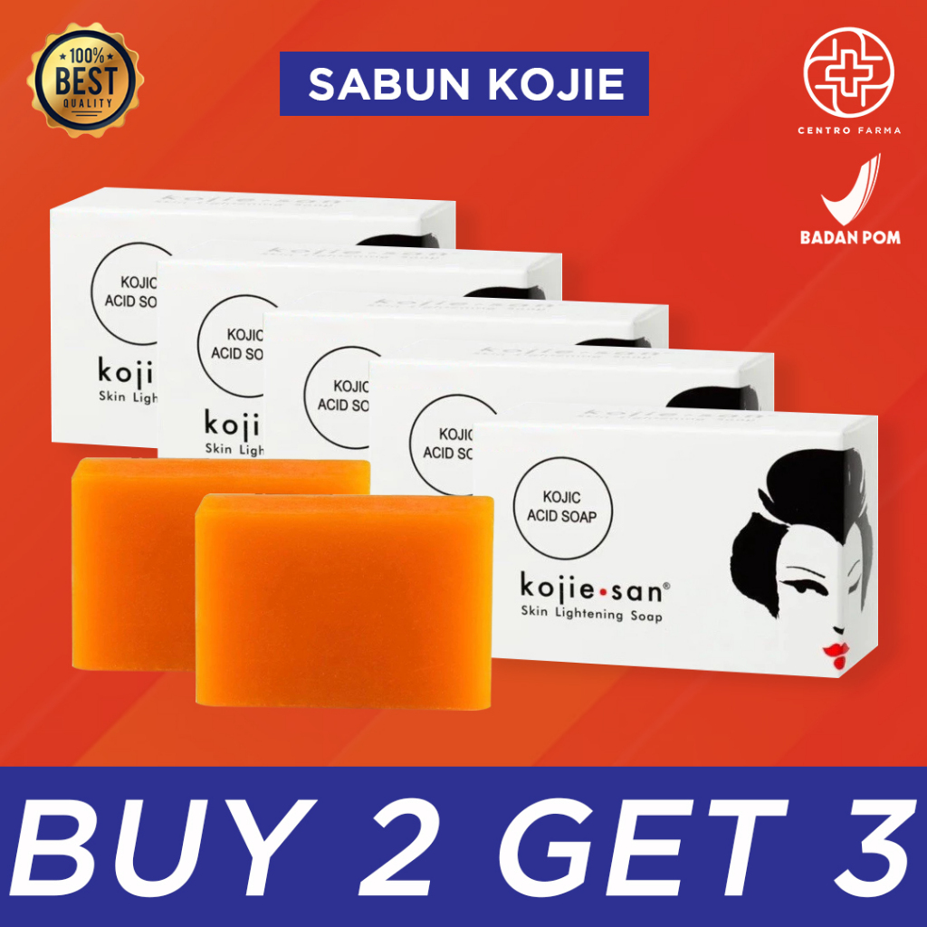 [PAKET 5 PCS] KOJIESAN SABUN BADAN KOJIC ACID WHITENING SOAP KOJIESAN KOJIC ACID 65 gr