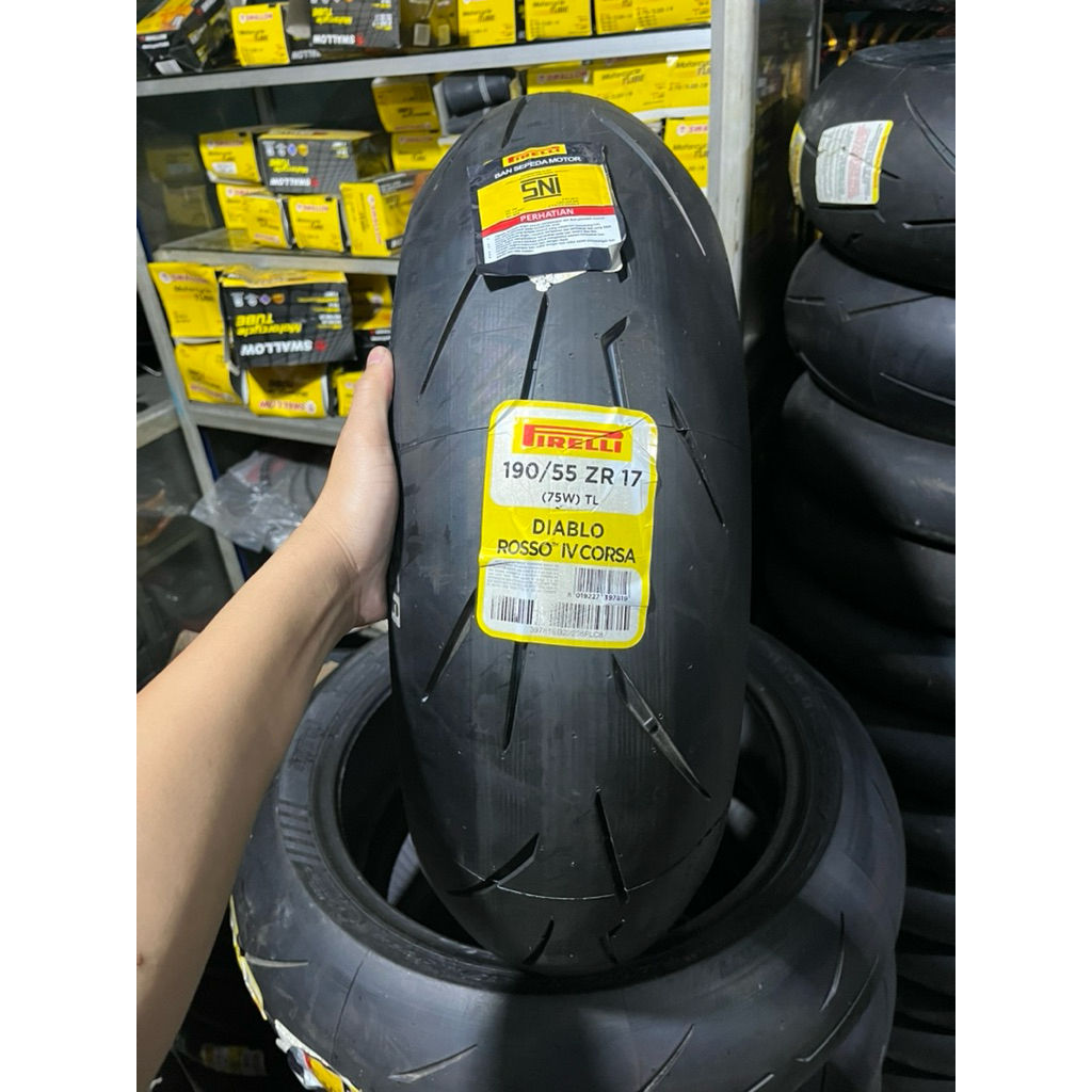 PROMO  ban pirelli rosso 4 corsa 190/55 ring 17 NEW