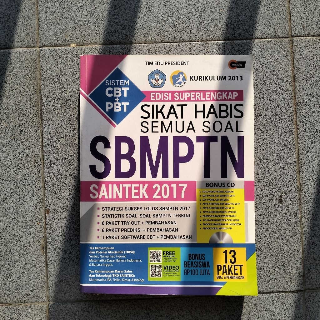 Buku Bekas Bank Soal SBMPTN TKPA TKD Saintek 2017