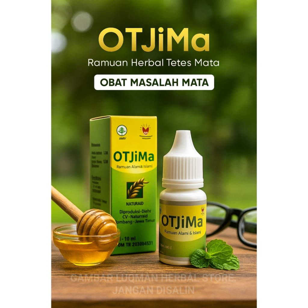 OTJIMA Original Naturaid Herbal Tetes Mata Minus Katarak Glaukoma OTJIMA Madu Obat Tetes Mata 10ml O