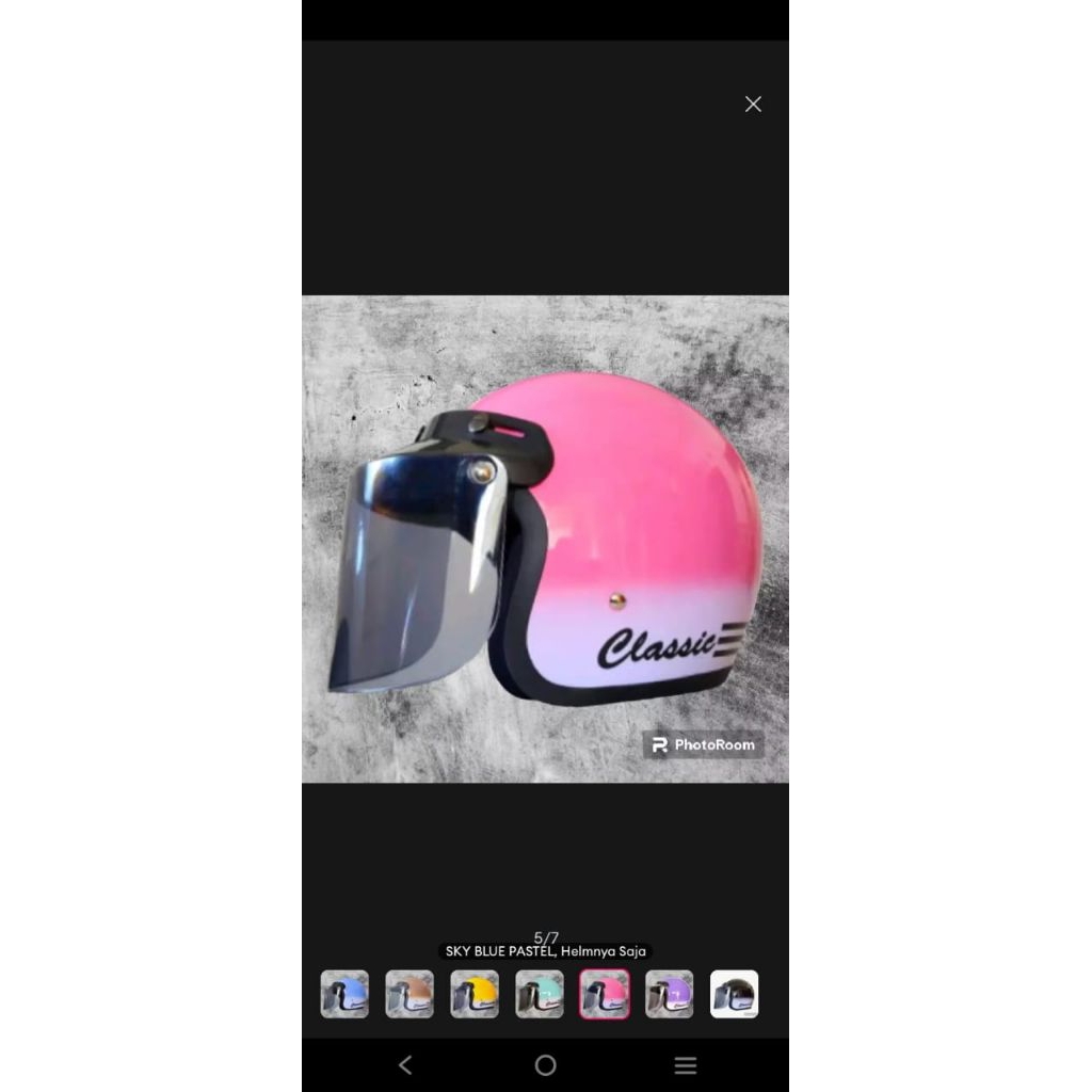 Helm bogo retro Classic gradasi cewek cowok dewasa bagus murah SNI