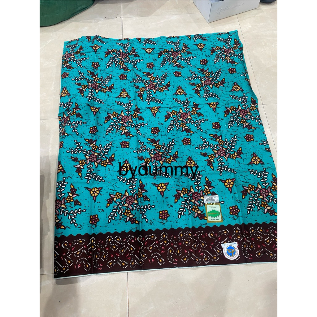 Kain Panjang Batik Pekalongan sewek al achsan nomor 1006 warna tosca bisa buat baju bawahan batik gr