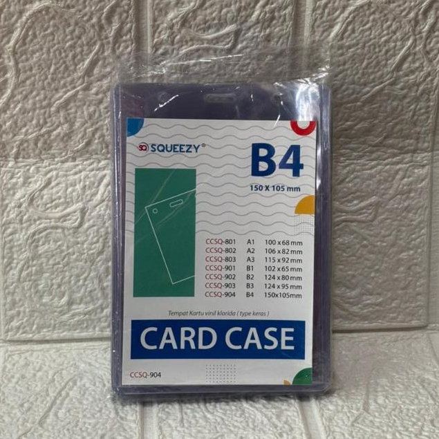 Plastik ID Card / Bet Nama / Card Case B4 150 x 105 mm 1 Pack Isi 20 Pcs