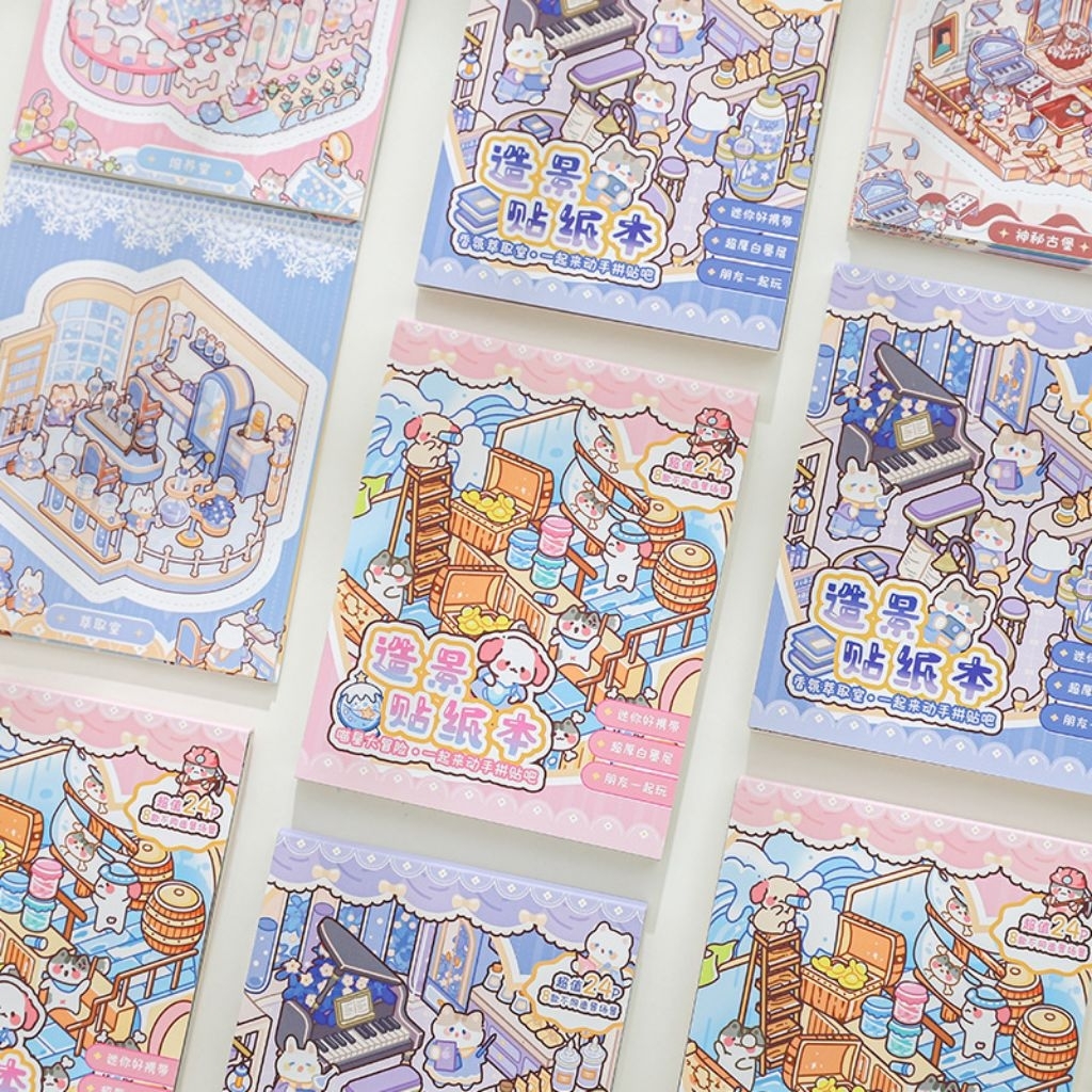 

(PQ006) 10LBR Mini DIY Cute Animal Sticker buku Decorative 3D Room / Cute DIY Creativity Sticker / Stiker lucu Ruangan / Dekorasi stiker viral