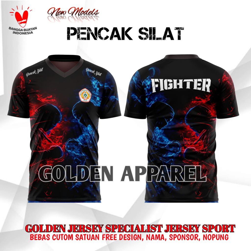 KAOS JERSEY PENCAK SILAT/baju kaos bela diri pencak silat/kaos jersey pencak silat custom