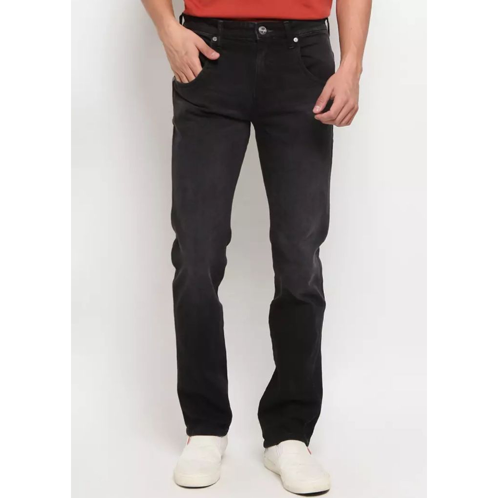 Celana Wrangler Original SPENCER 03P21 Black Grey