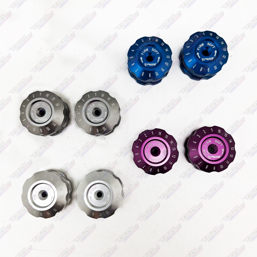 Profender Adjuster Knob Cover Setelan Rebound CNC Sepasang